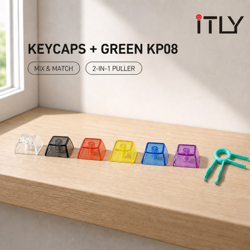 Keycap Puller Ring - iTLY Square Transparent Keycaps Custom Mechanical