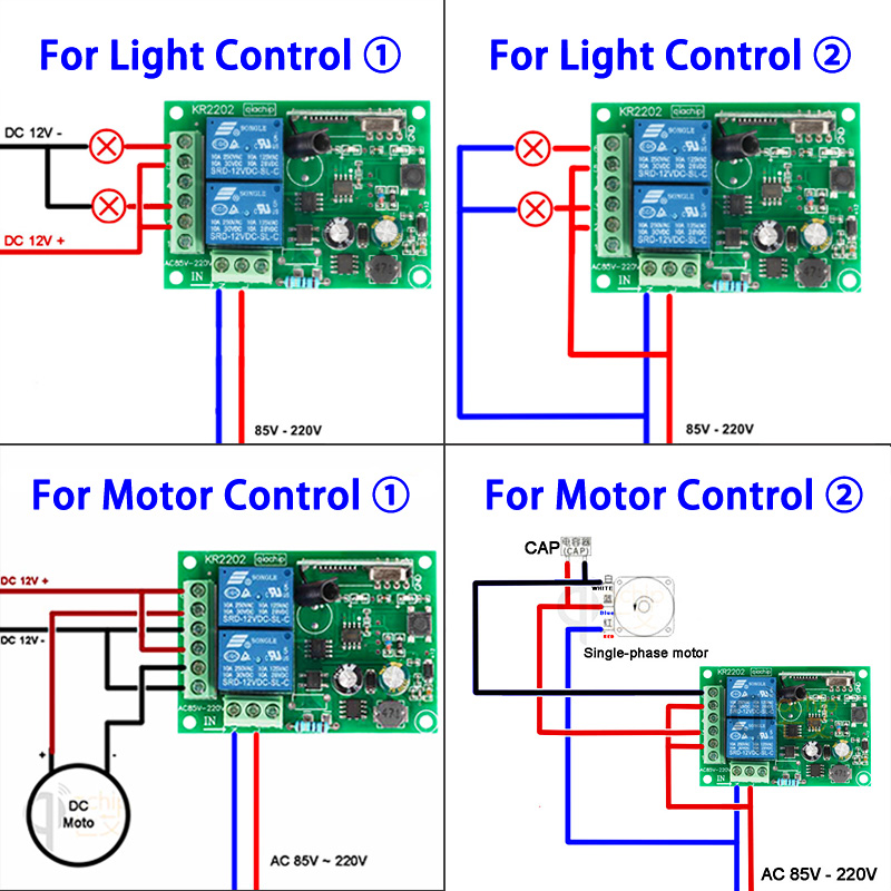 QIACHIP 433 MHz AC 110V 220V 2 - Switch Opener Tool recension och pris