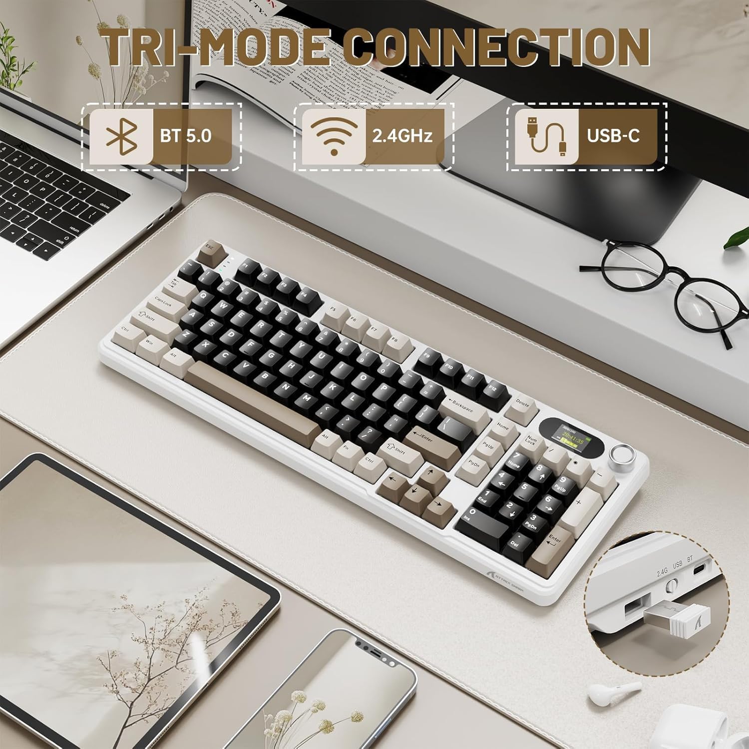 ATTACK SHARK X98Pro Wireless M - Gaming Keyboard Thocky recension och pris