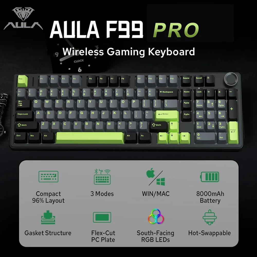 AULA F99PRO Gaming Mechanical  - Gaming Keyboard Thocky recension och pris