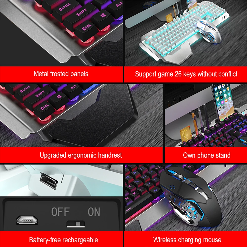 K680 Rechargeable 2.4G wireles - Gaming Keyboard And Mouse Wireless recension och pris