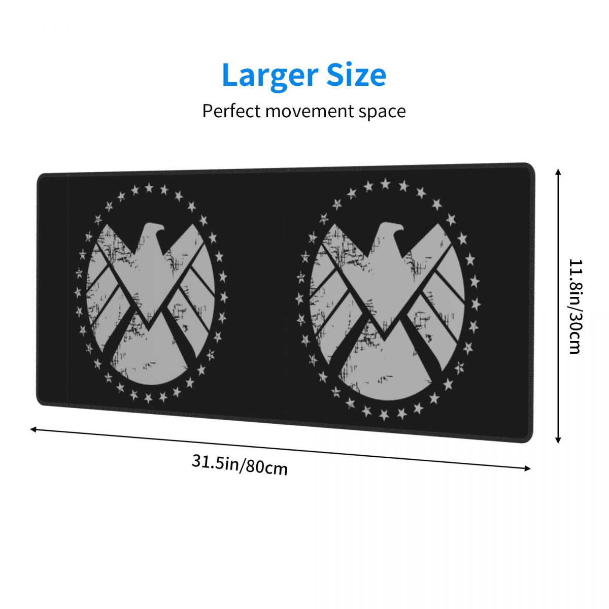 Large Mouse Pad Shield Agent T - Gaming Keyboard Training recension och pris