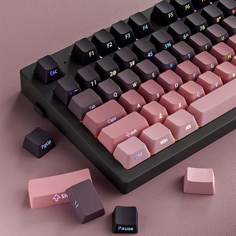 Gradient Keycaps Side Printed  - Gaming Keyboard Typewriter recension och pris