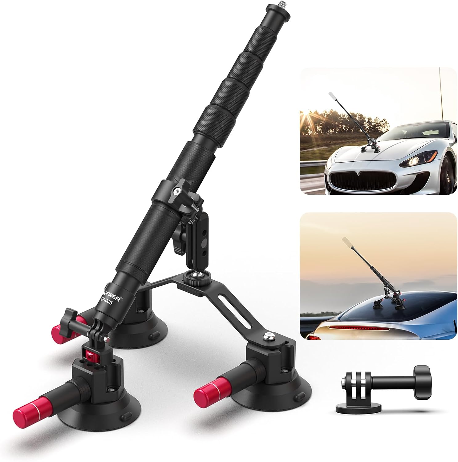 NEEWER Triple Suction Cup Car  - Stabilizer Screw In recension och pris