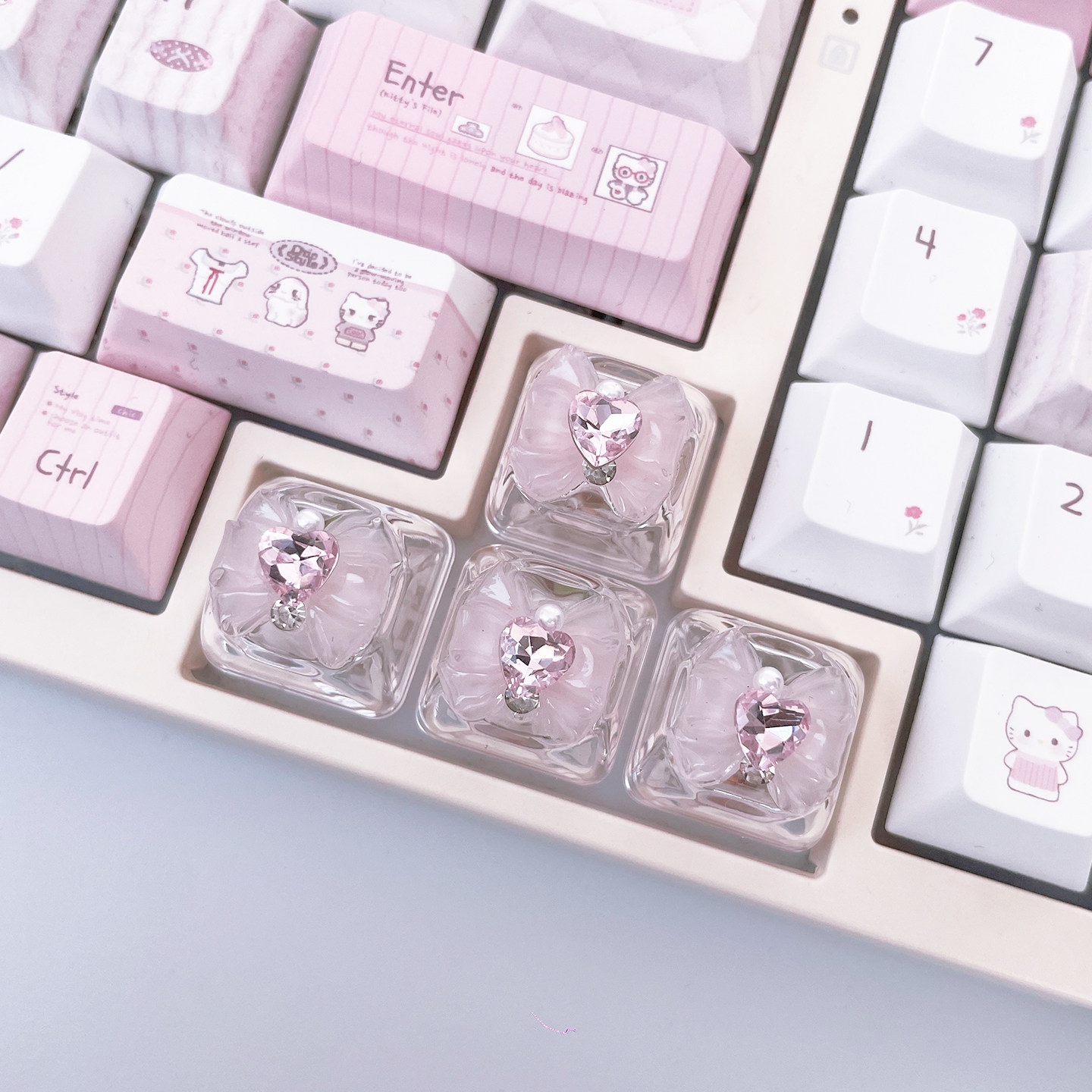 4pcs Butterfly Keycaps Cute Me - Keyboard Lube Kit recension och pris