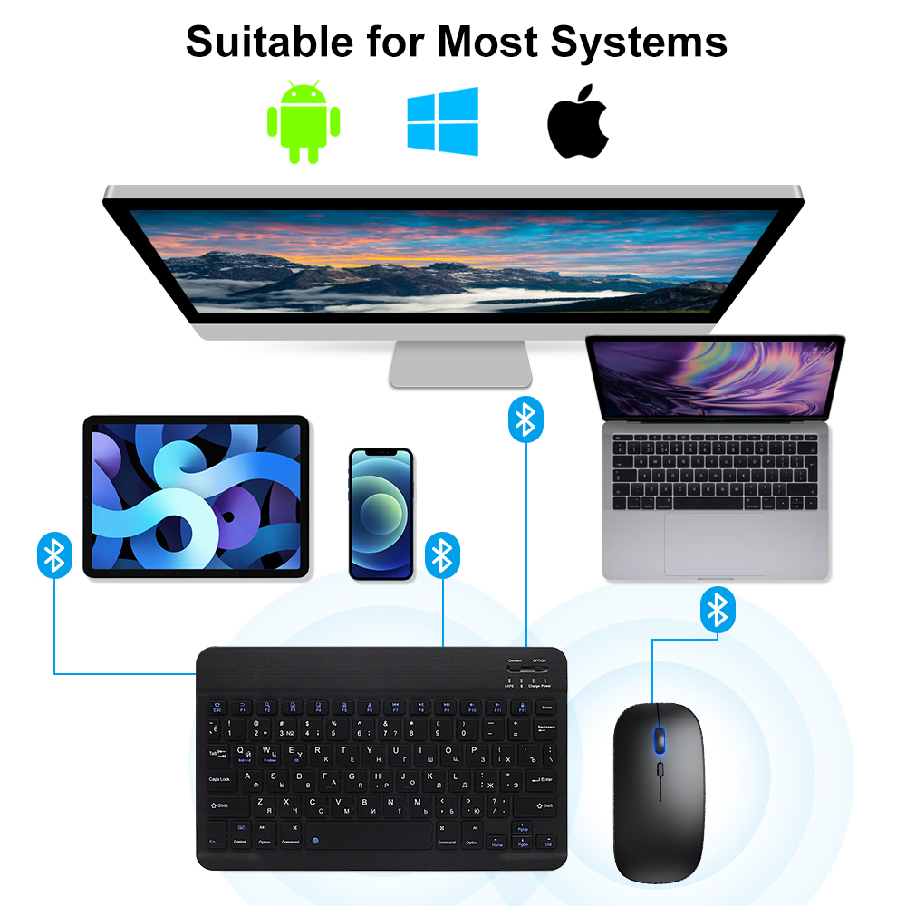 Bluetooth Keyboard and Mouse F - Gaming Keyboard And Mouse Wireless recension och pris
