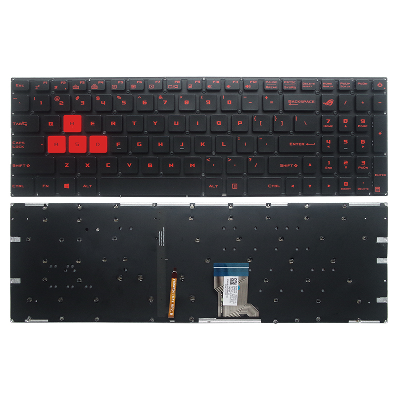 GZEELE English US Backlit Lapt - Gaming Keyboard Asus recension och pris