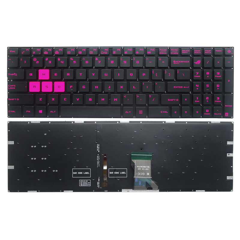 GZEELE English US Backlit Lapt - Gaming Keyboard Asus recension och pris