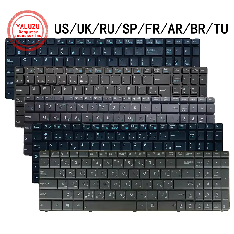 US/UK/RU/SP/FR/AR/BR/TU Laptop - Gaming Keyboard Asus recension och pris