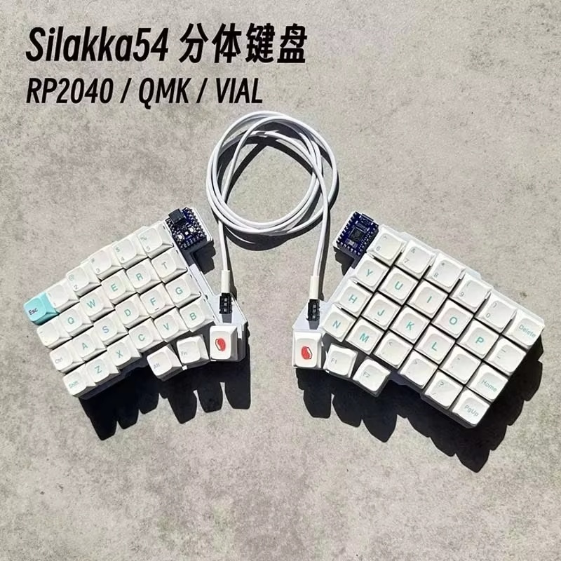 Silakka54 Ergonomic Split Mech - Gaming Keyboard Hot Swappable recension och pris