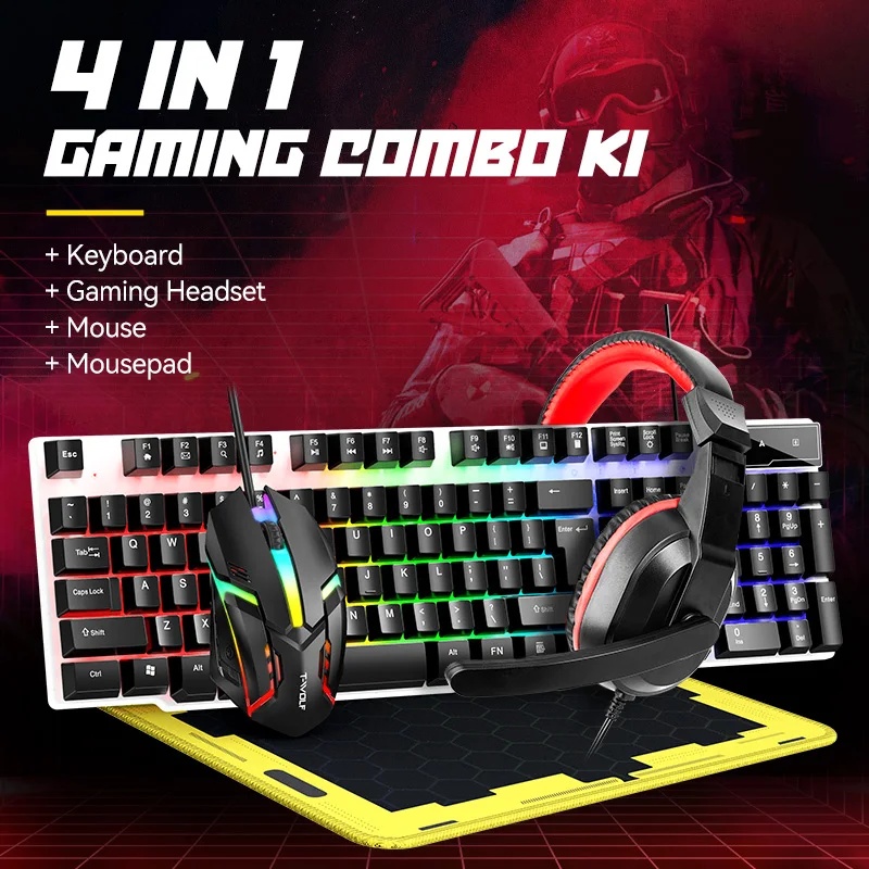 NEW USB Keyboard And Mouse Gam - Gaming Keyboard Bundle recension och pris