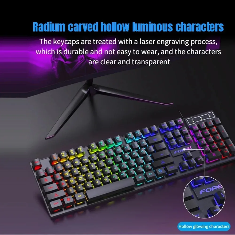 104 Key Backlit Mechanical Key - Gaming Keyboard And Mouse Converter For Mobile recension och pris