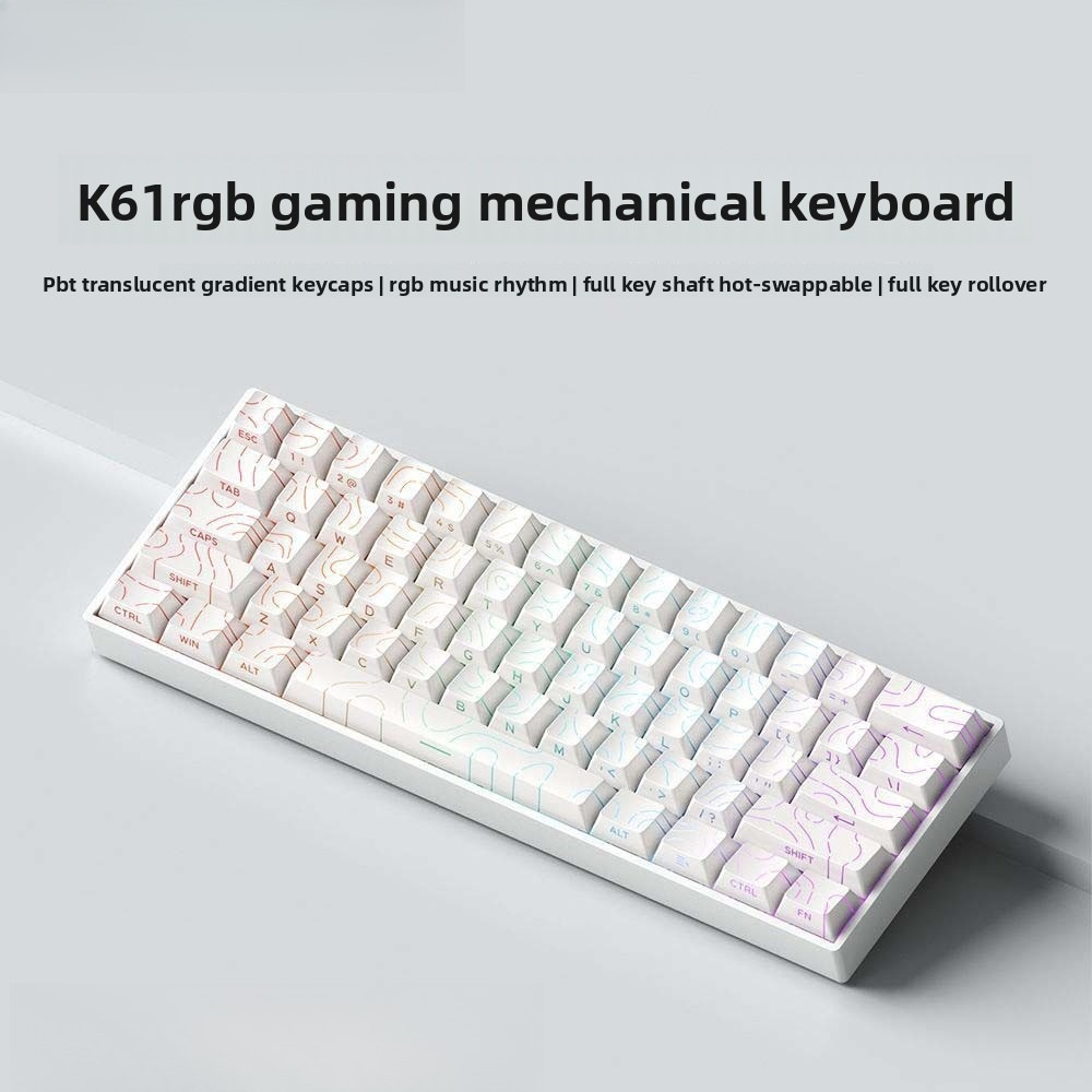 Bluetooth 2.4G Wireless Mechan - Gaming Keyboard Thocky recension och pris