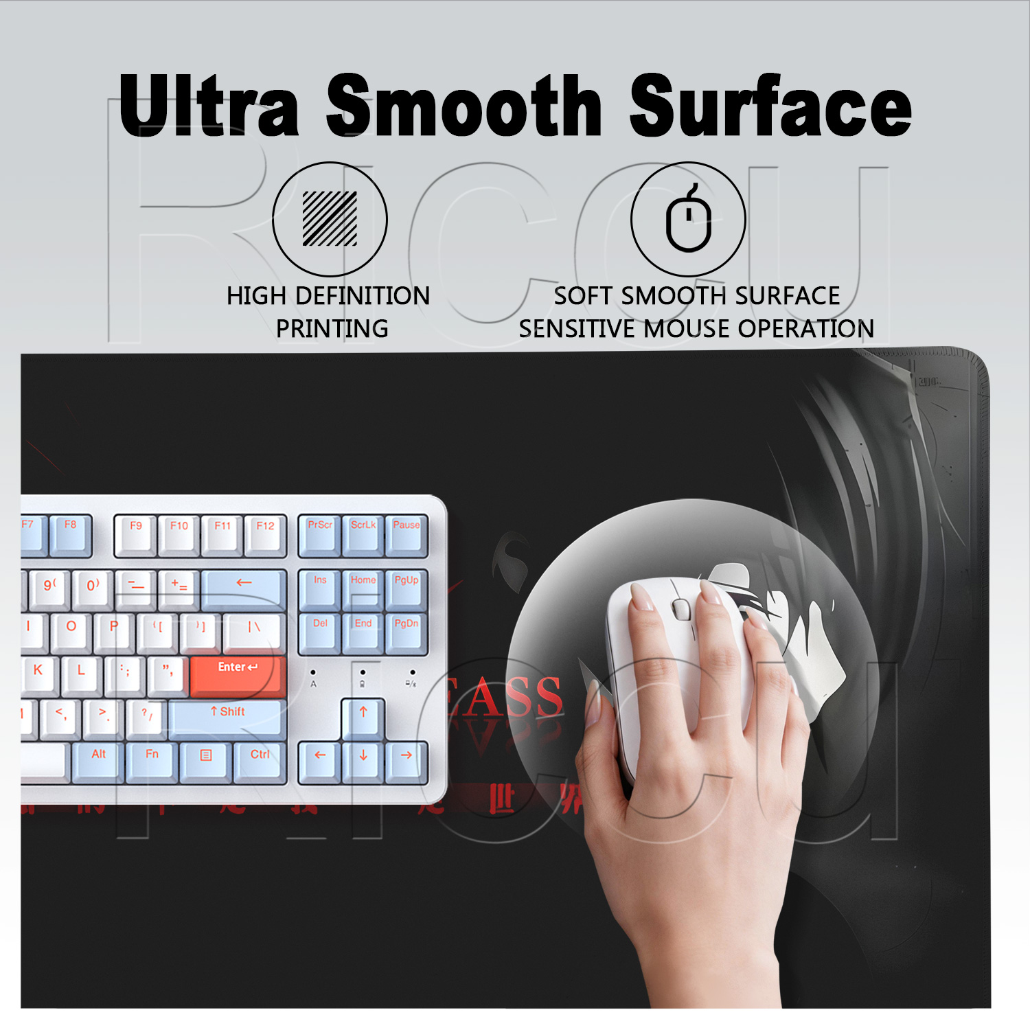 Code Geass Desk Mouse Pad XXL  - Gaming Keyboard Typewriter recension och pris