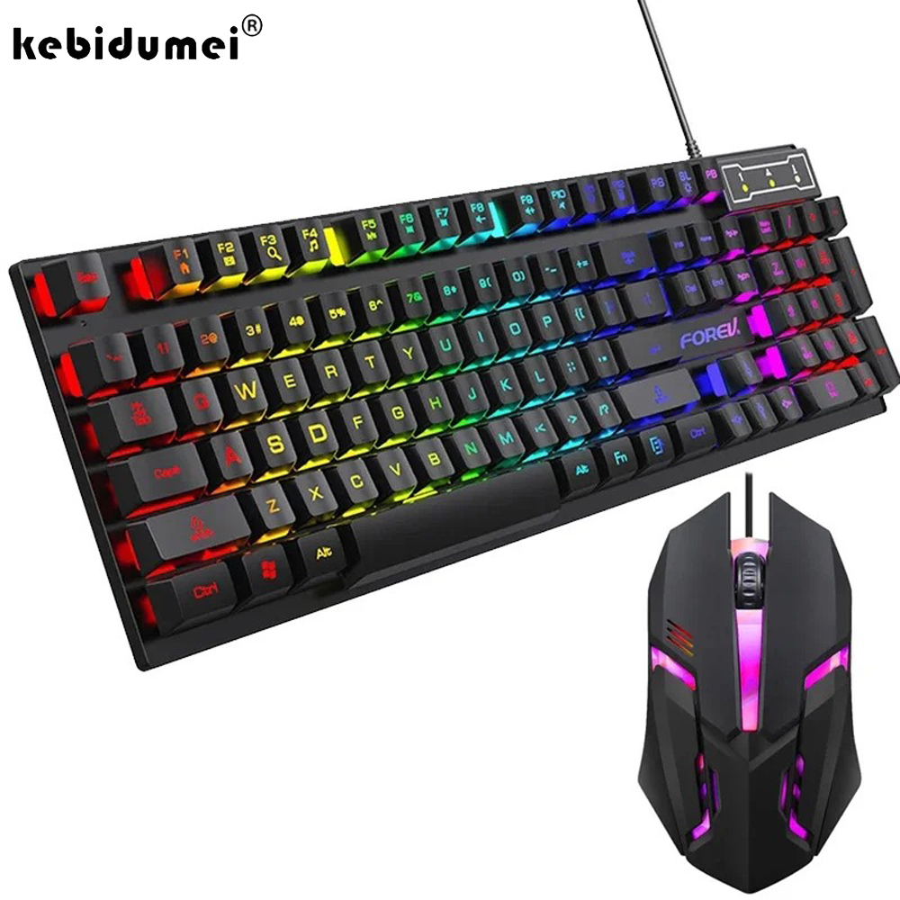 Kebidumei 104 Key Backlit Mech - Gaming Keyboard And Mouse Converter For Mobile recension och pris