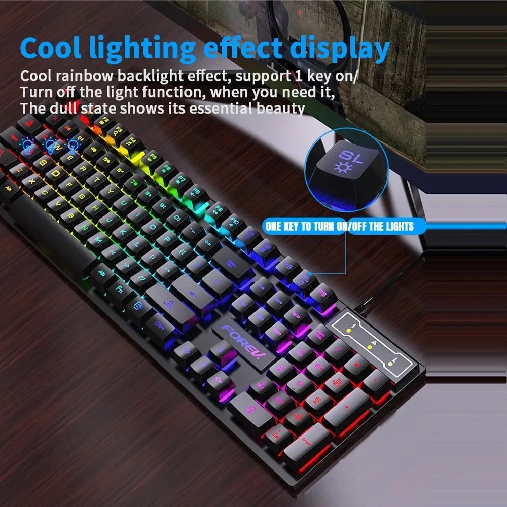 Kebidumei 104 Key Backlit Mech - Gaming Keyboard And Mouse Converter For Mobile recension och pris