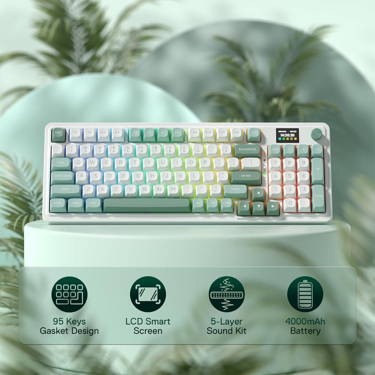 Redragon K719 Wireless Gasket  - Gaming Keyboard Thocky recension och pris